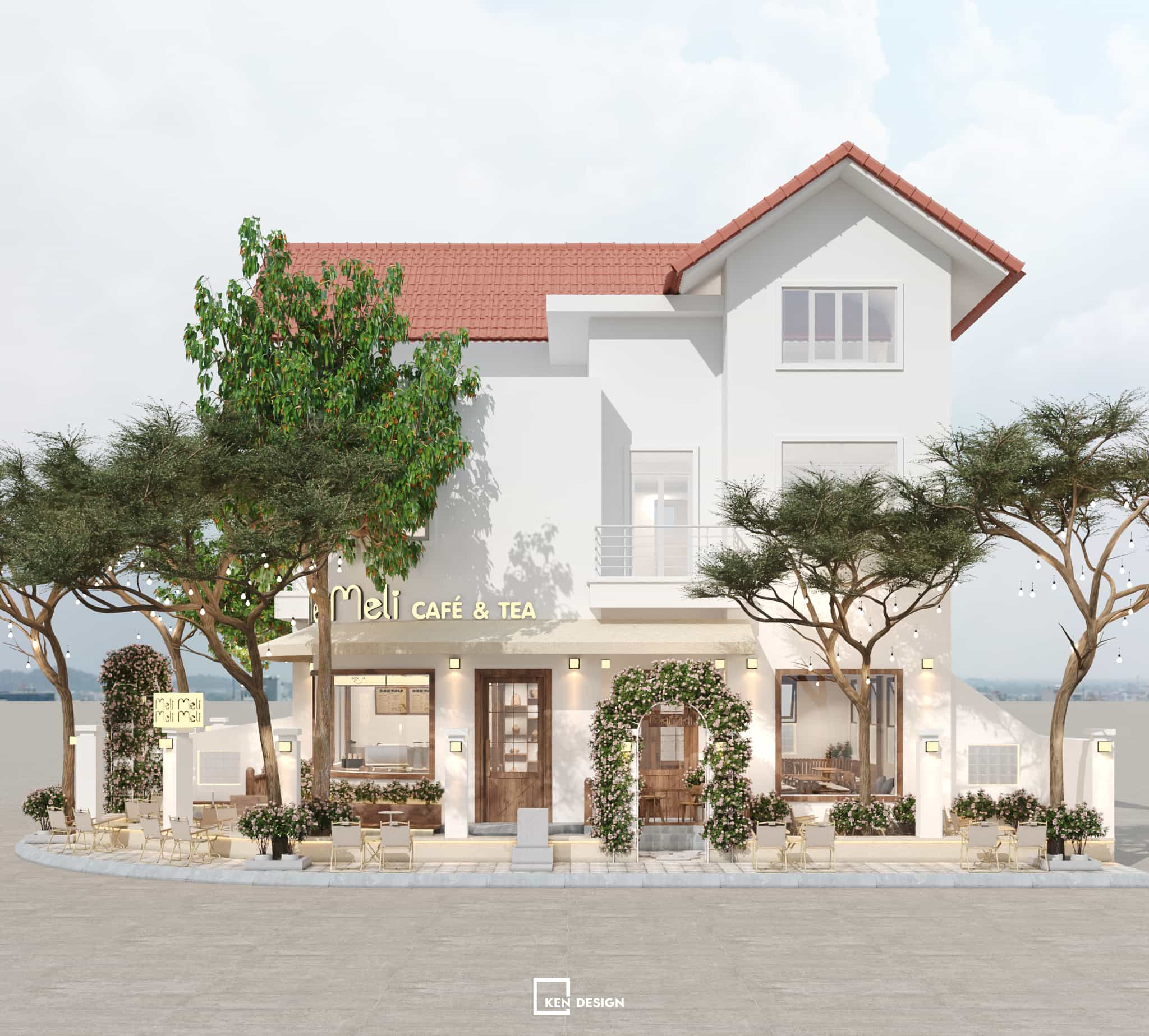 thiết kế quán cafe MeliMeli